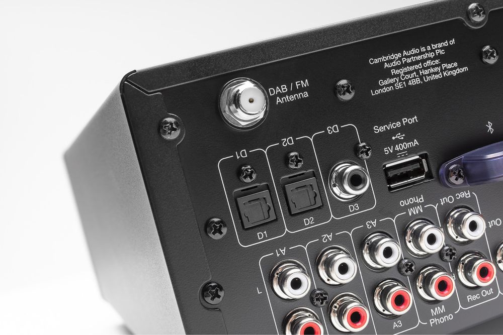 Cambridge Audio AXR100D z DAB+ i Bluetooth odtwarzacz AXC25