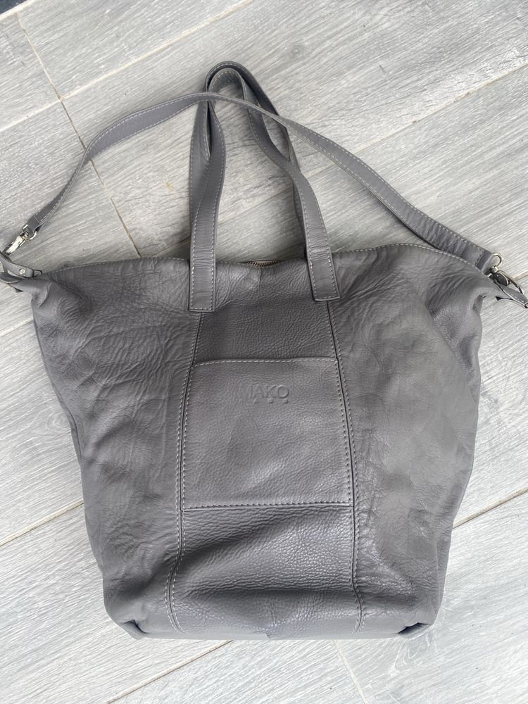 Torba MAKO model Hobo Grande Grey