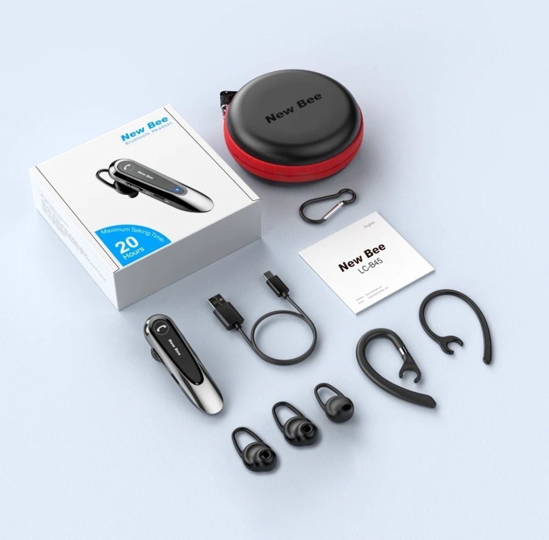 Bluetooth гарнітура New Bee LC-B45 + Чохол