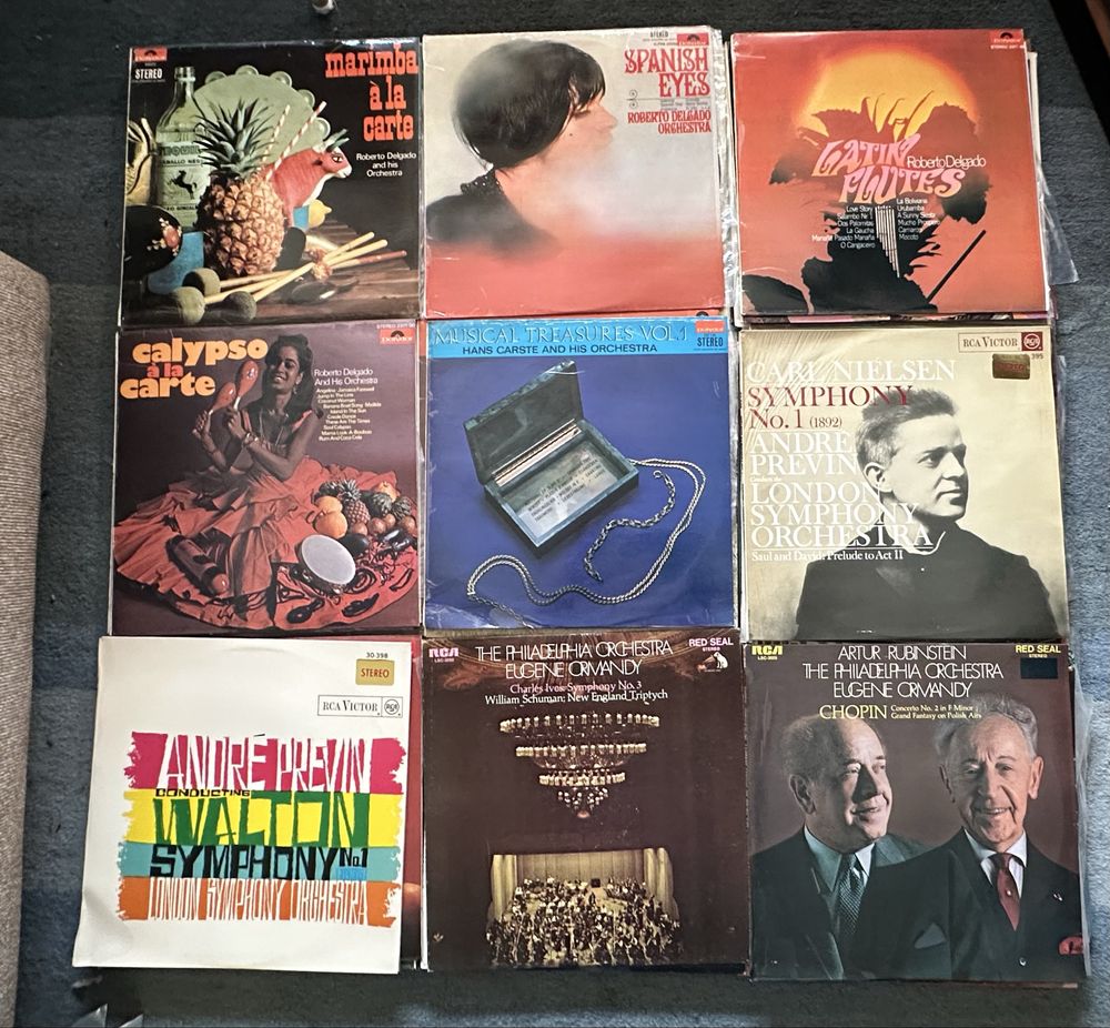 Lote 09 - 72 discos de vinil Lp's - Musica Clássica