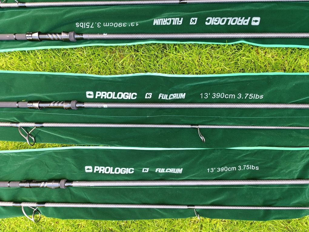 3 WĘDKI KARPIOWE PROLOGIC C3 FULCRUM 390/3,75lbs. + Pokrowiec Anaconda