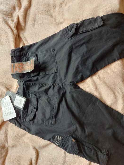 Spodnie bojówki ALPHA INDUSTRIES - JET PANT BLACK 32 size M