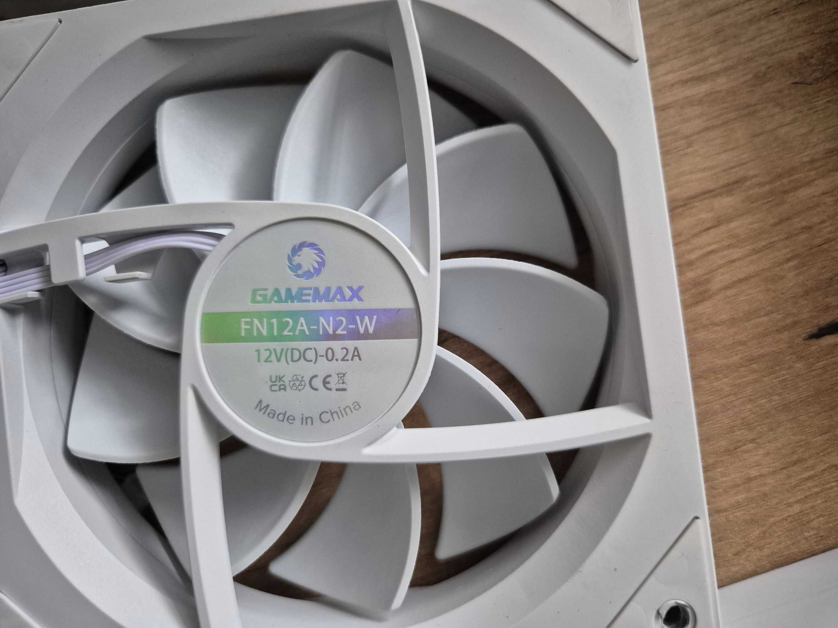 5*120mm набір вентиляторів A-RGB з хабом і пультом. GAMEMAX. 4pin PWM