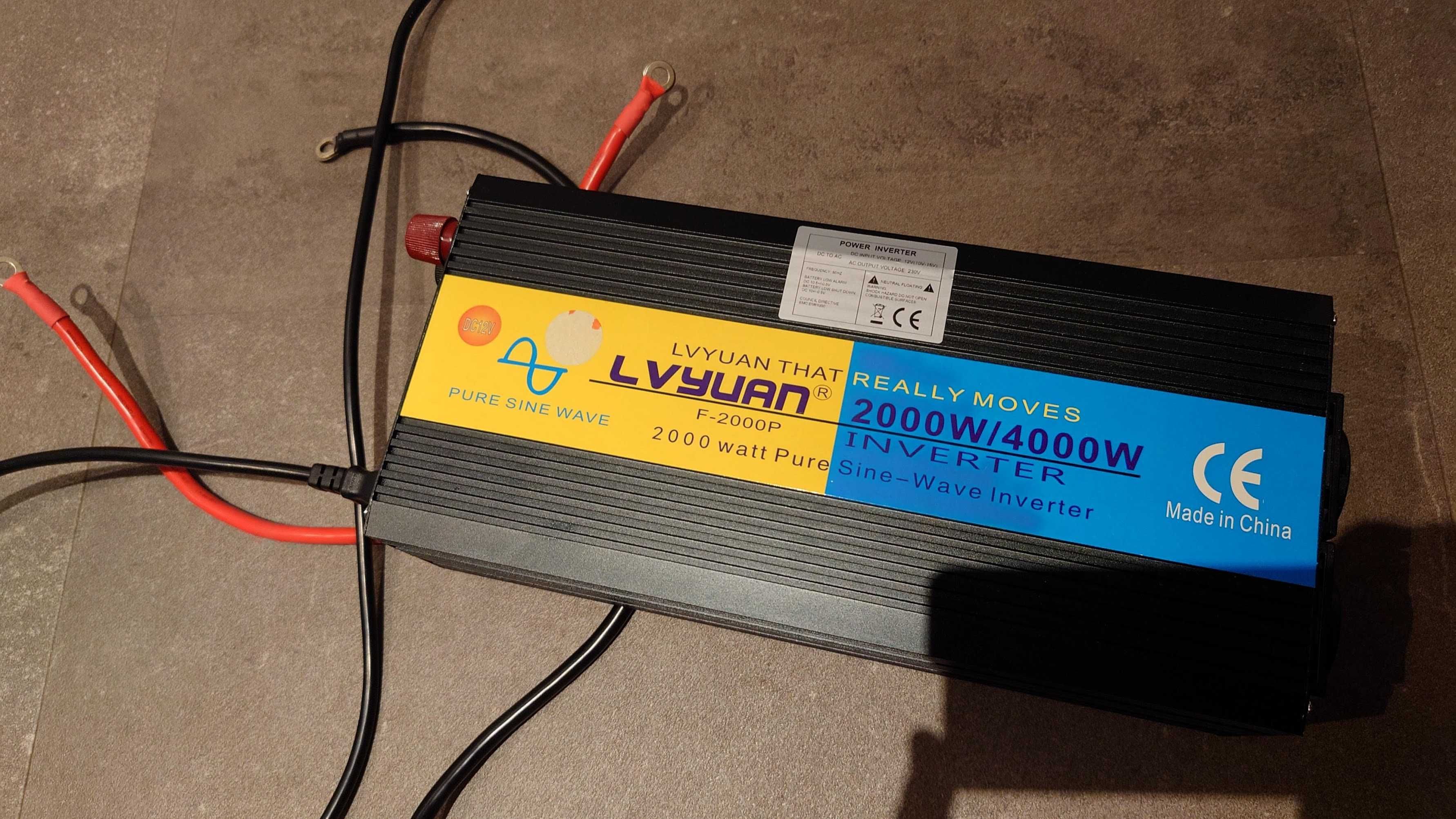 LVYUAN UPS ДБЖ 12V інвертор + швидка зарядка 2кВт 2000 20A для LiFePo4