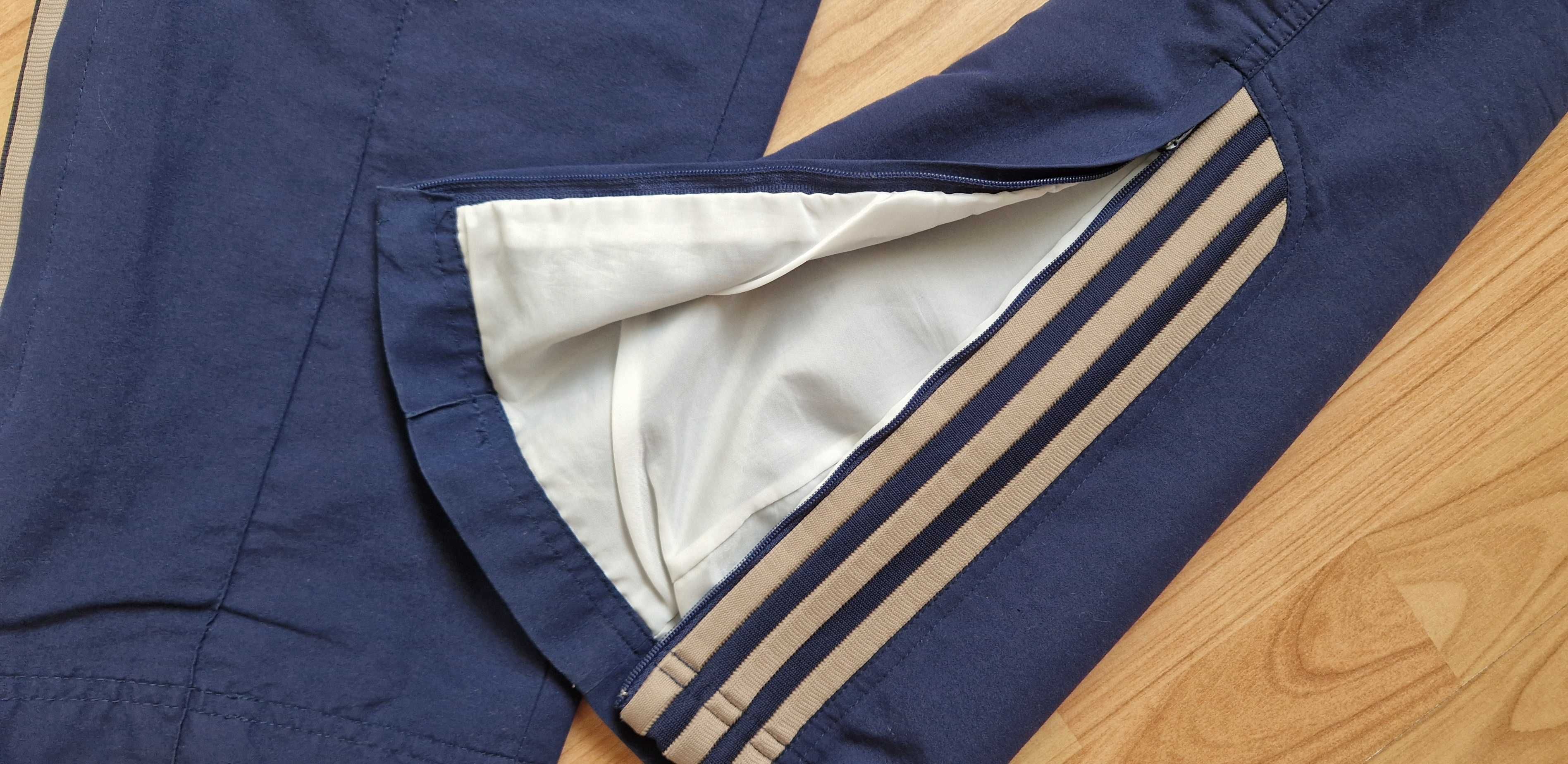 Granatowe Spodnie dresowe Adidas xxl oldschool