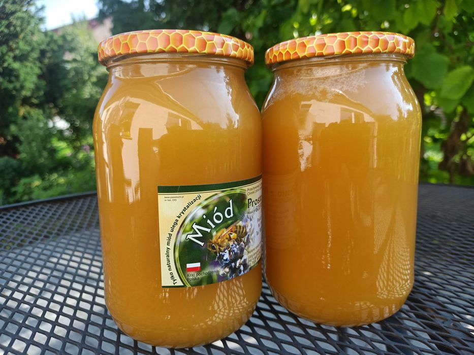 Miód lipowy 0,9l 1,2 kg 2025 dostawa