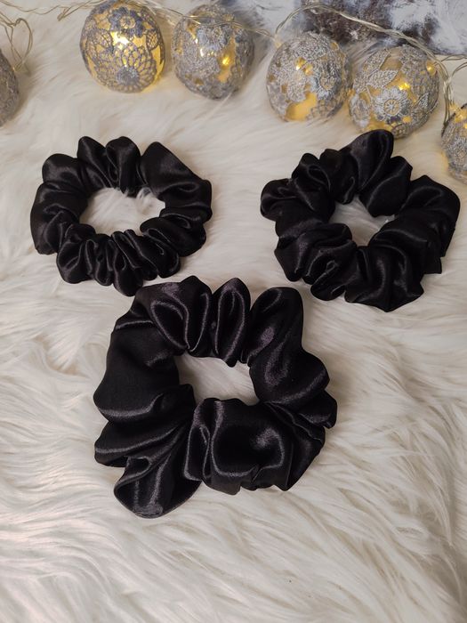 Scrunchie do włosów rozm M Satyna
