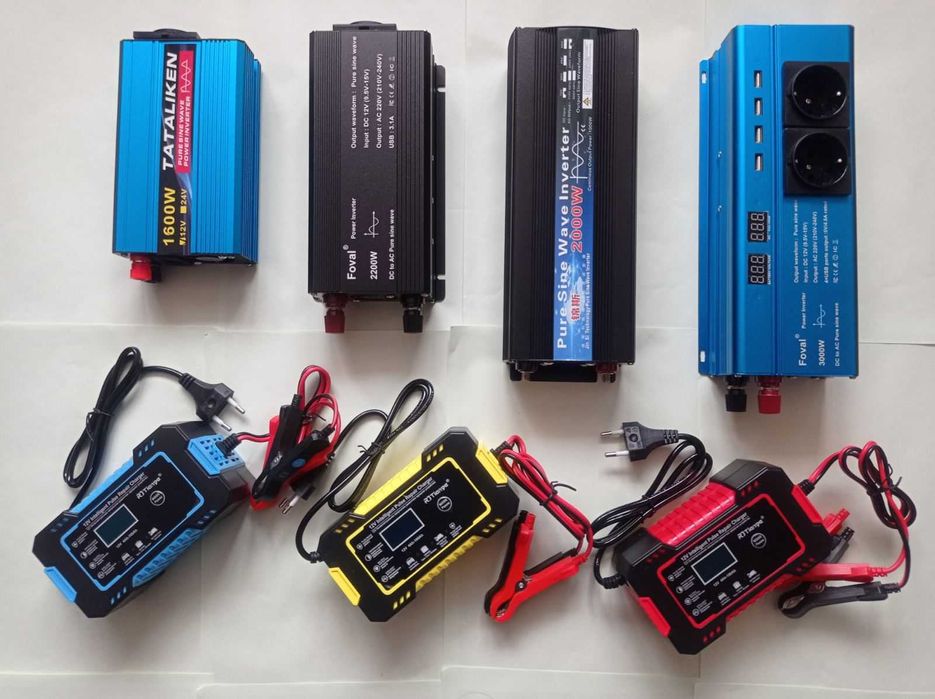 Інвертор із Чистим Синусом безшумний 12V-220 FOVAL 1500W-2200-3000