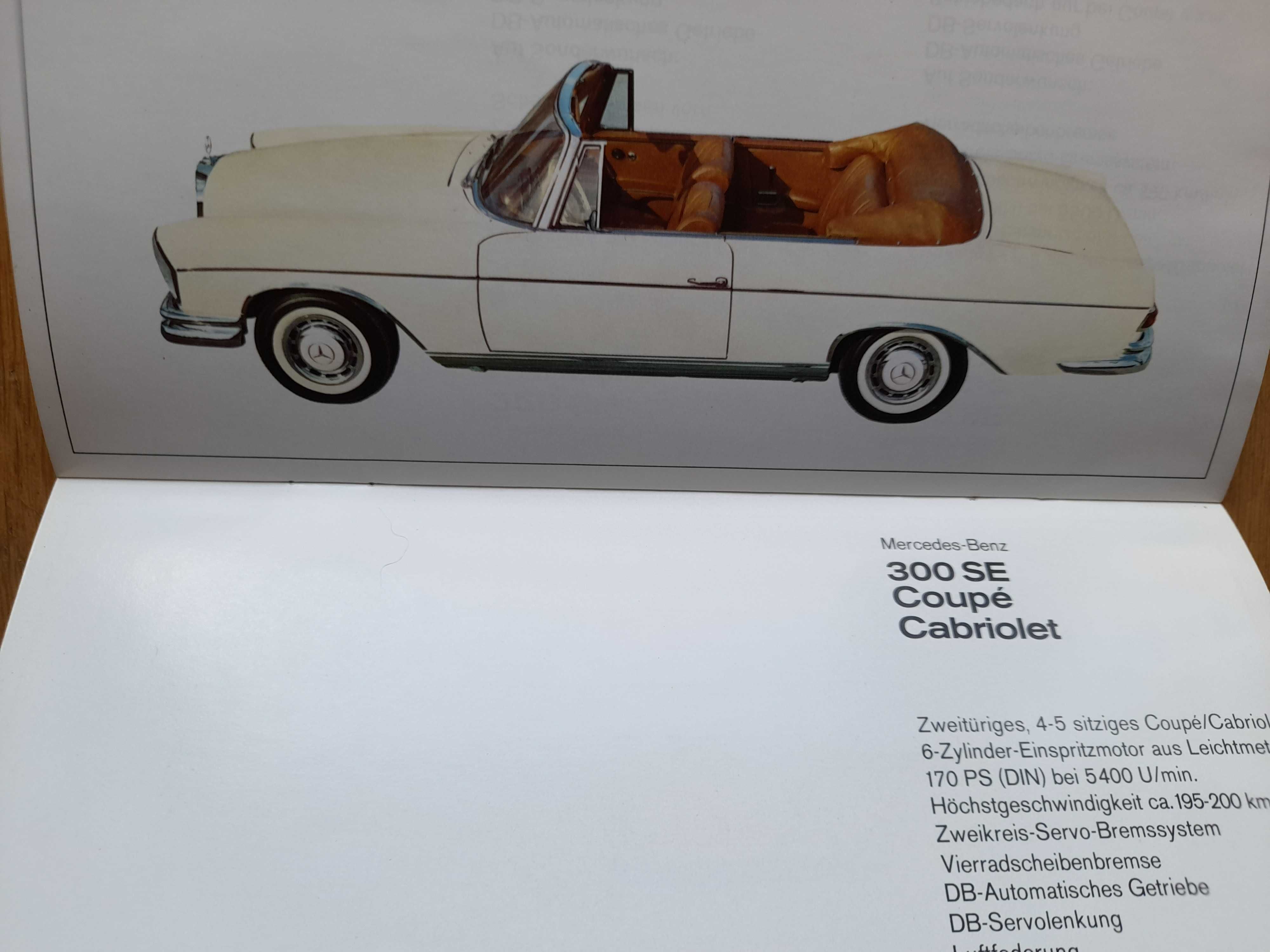 MERCEDES Program produkcyjny prospekt niemiecki rok 1965