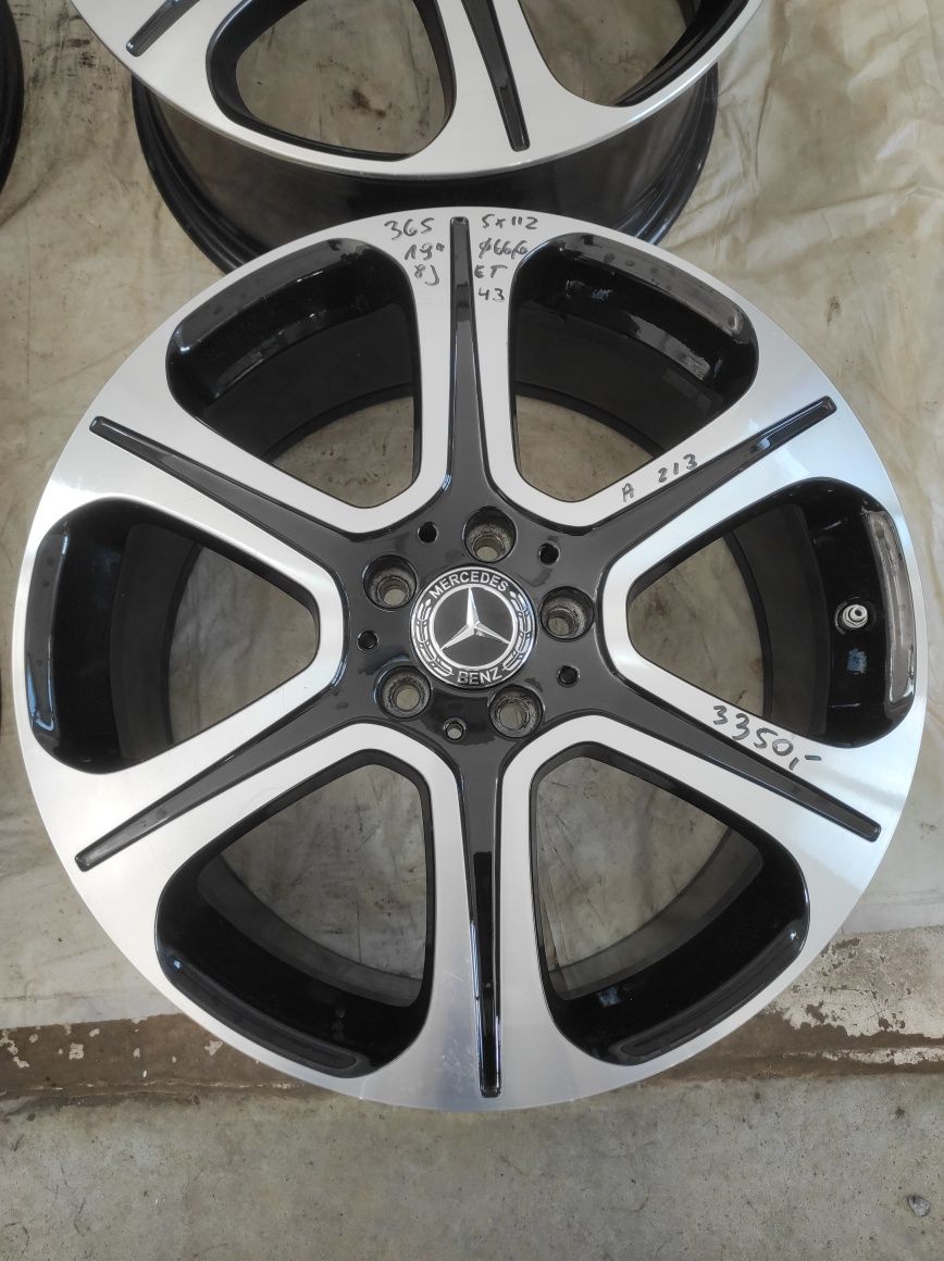 365 Felgi aluminiowe ORYGINAŁ MERCEDES R 19 5x112 A 213 CZUJNIKI