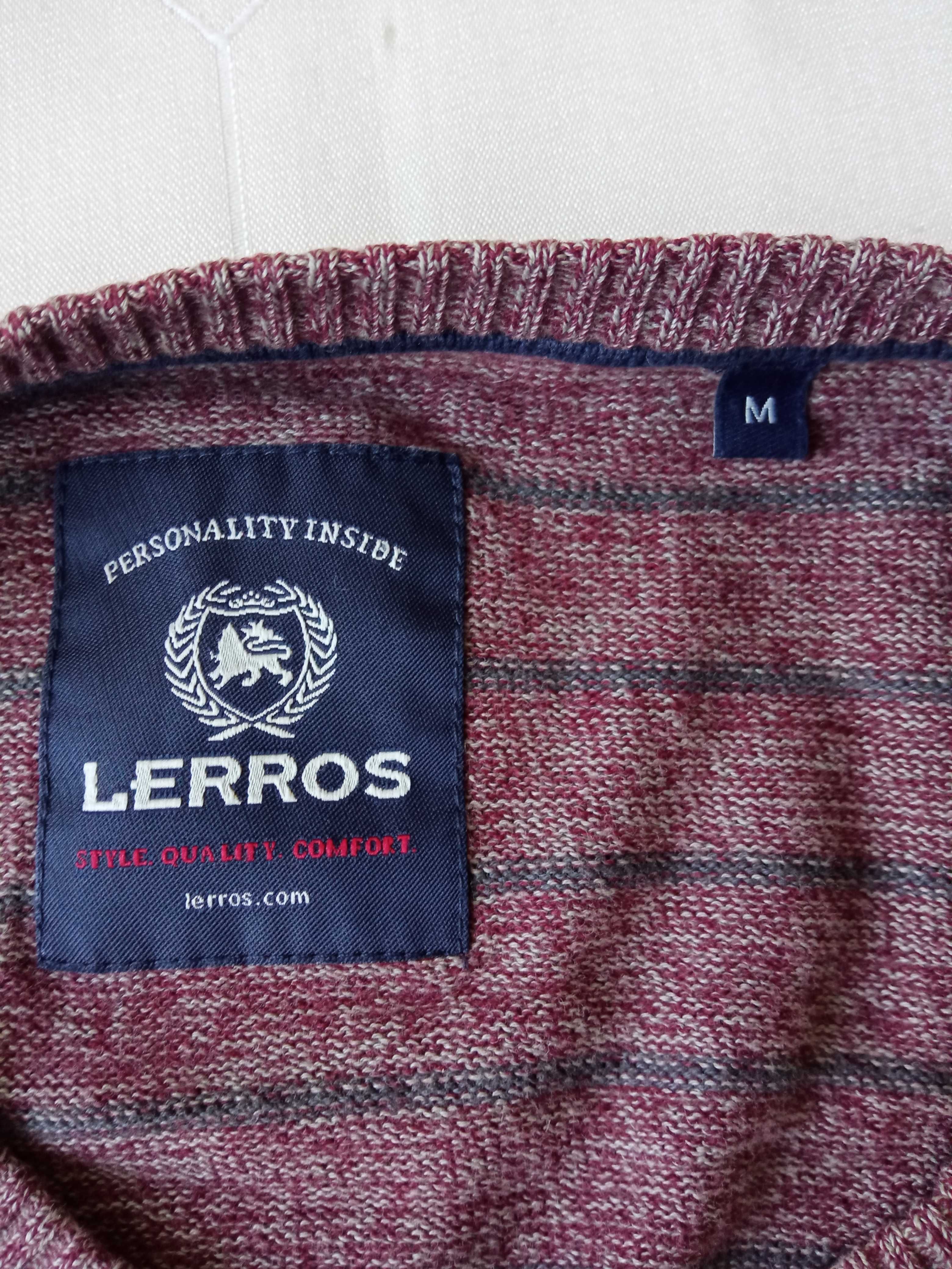 Lerros męski lekki sweter  bawełna r M