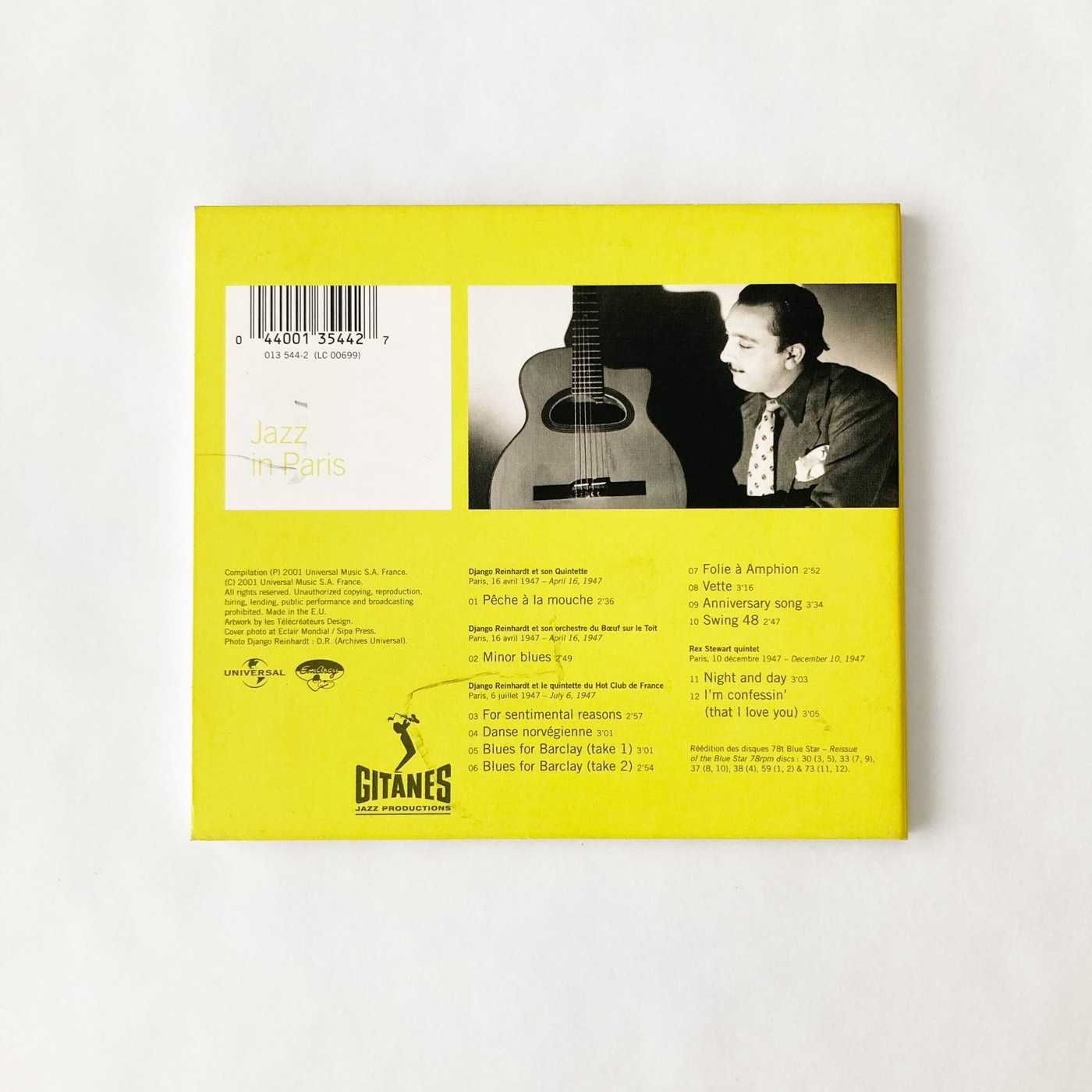Django Reinhardt - Jazz in Paris CD digipack