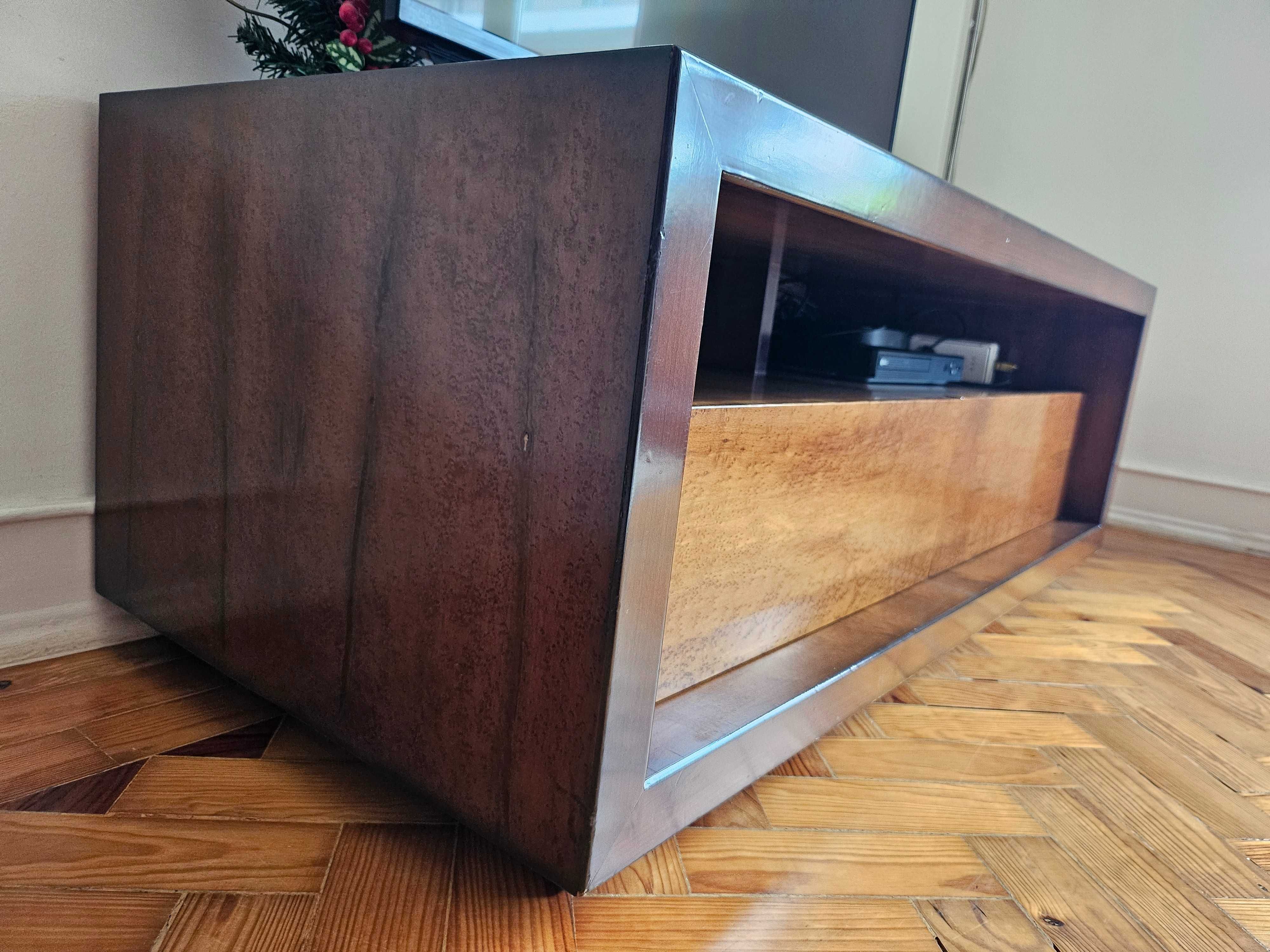TV Consola de madeira
