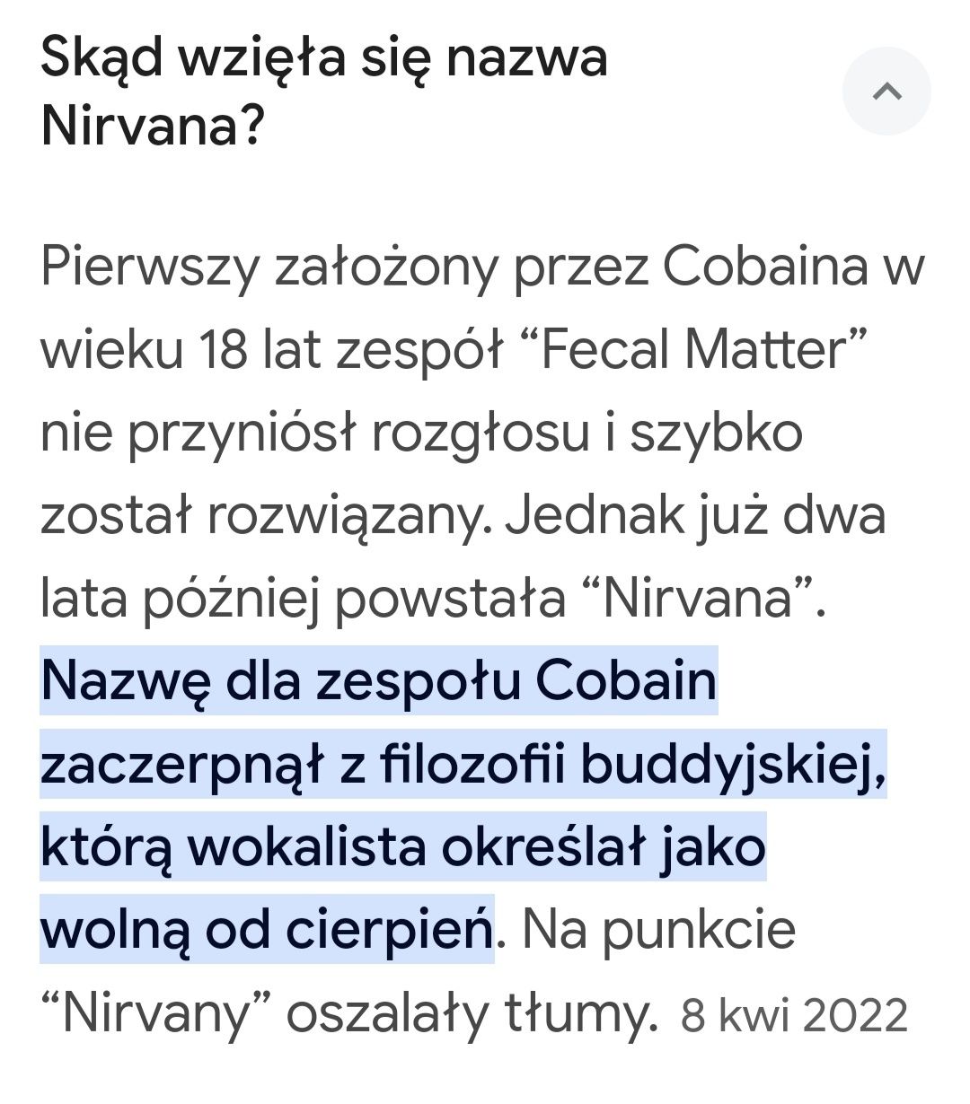 Słynny bestseller "Nirwana" Dziennik z trasy