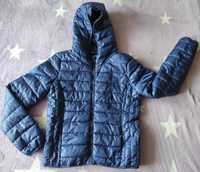 Krótka kurtka pikowana Niebieska Sinsay