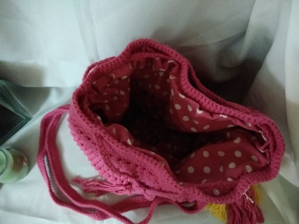 Bolsa tiracolo rosa choque