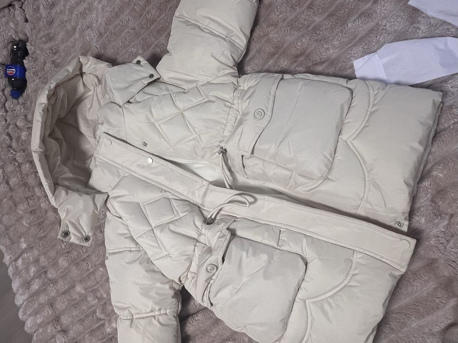 Натуральний новий пуховик пальто на дівчинку,куртка зимня