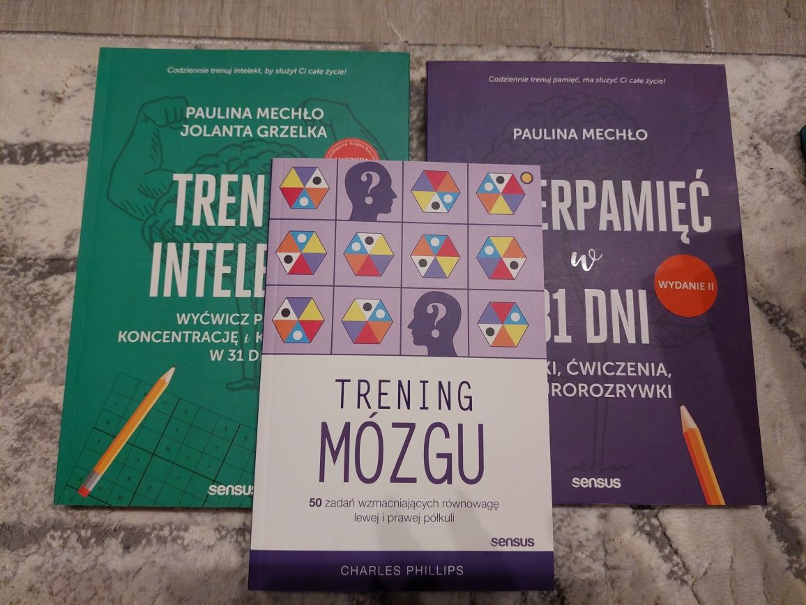 Nowe książki z zadaniami wspomagającymi pamięć