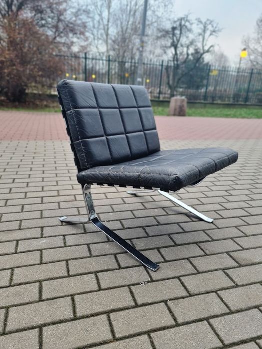 Fotel skórzany Joker proj. Oliviera Mourgue'a, Francja lata 60.mid-c