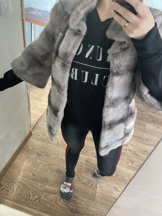 Норкова шуба 46рр. Полушубок (шубка) «автоледі»