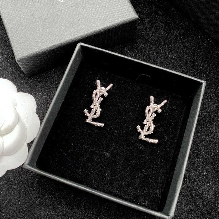 Saint Laurent YSL – Miniaturowe kolczyki z logo