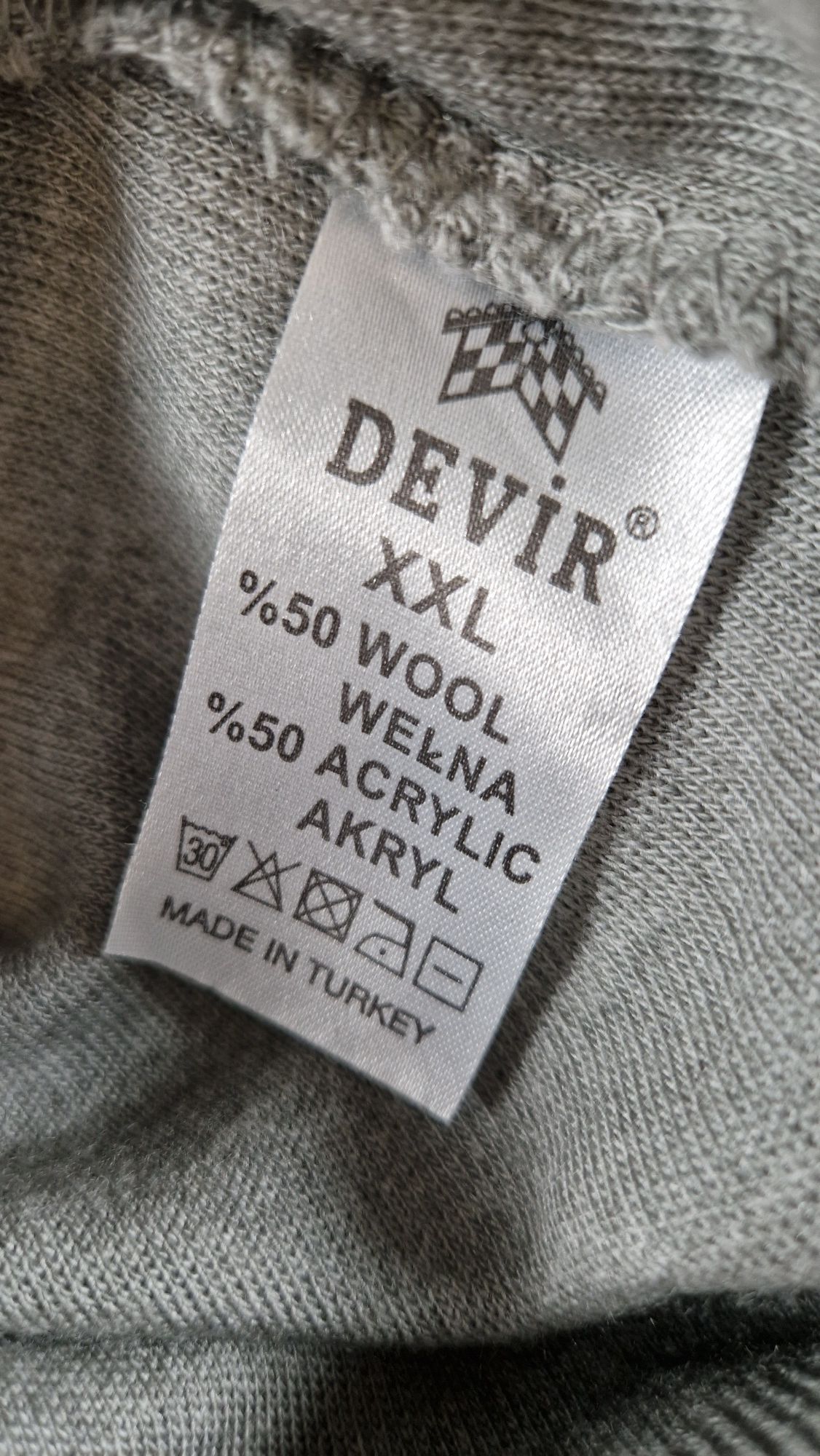 Sweter męski golf rozmiar XXL szary jasny szary sweter do marynarki