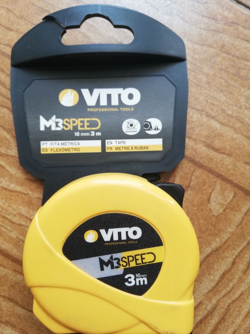 Ferramentas Vito máquina Rebitar PROFESSIONAL e Fita métrica NOVAS