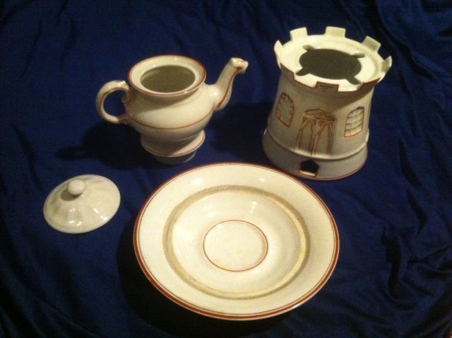 Chaleira Cafeteira Boule Lamparina Veilleuse porcelana Vista Alegre VA