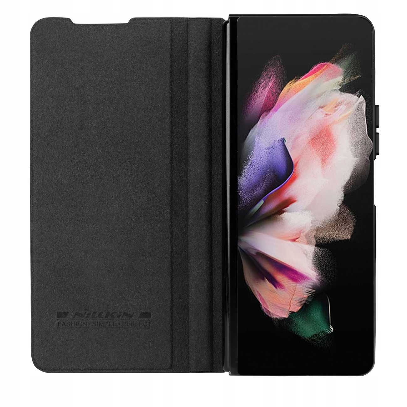 Etui Nillkin Qin Leather Pro czarne do Samsung Galaxy Z Fold 5