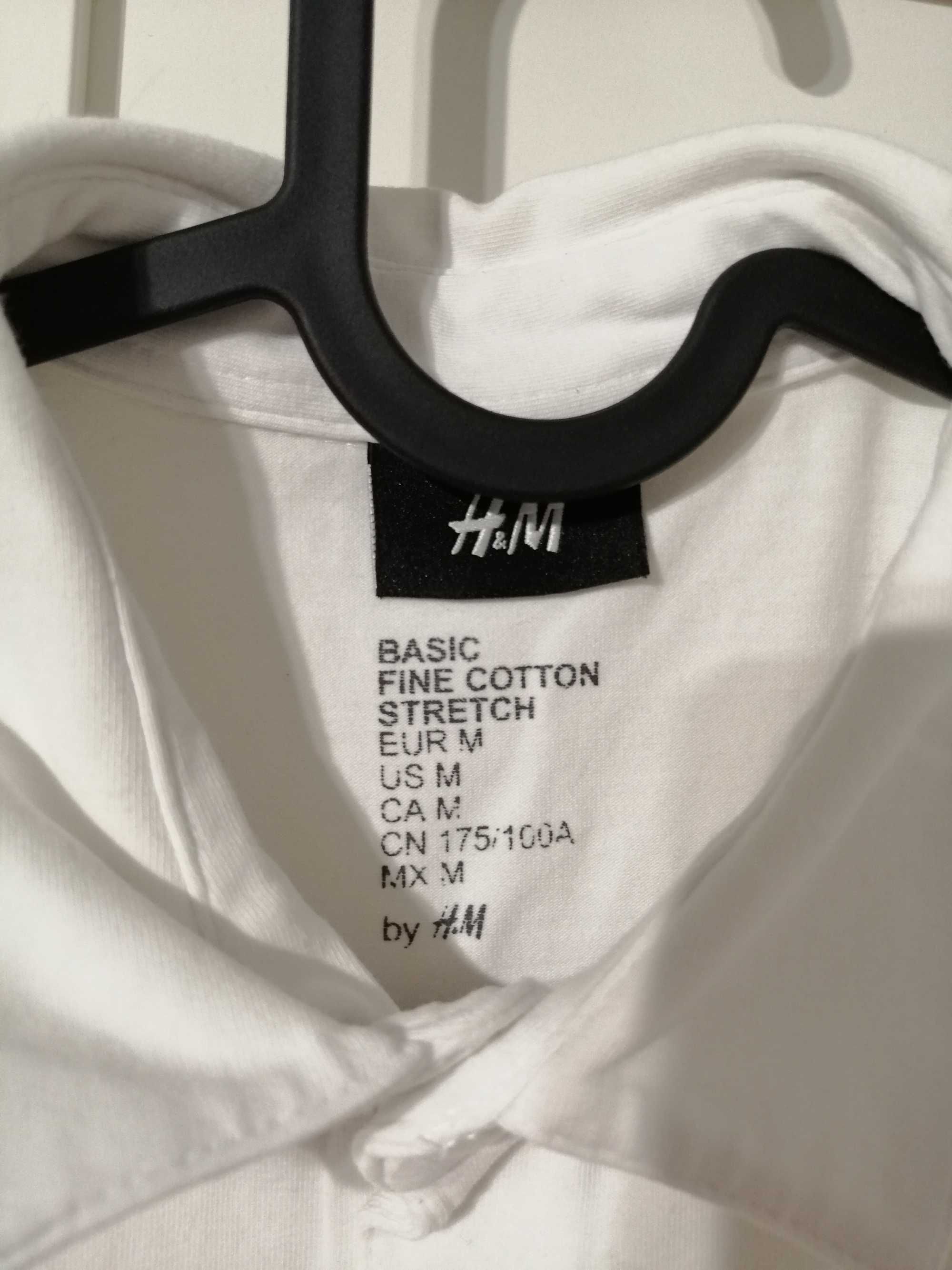 T-shirt męski polo H&M biały
