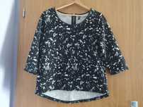 Czarna bluzka z rękawem 3/4 XL