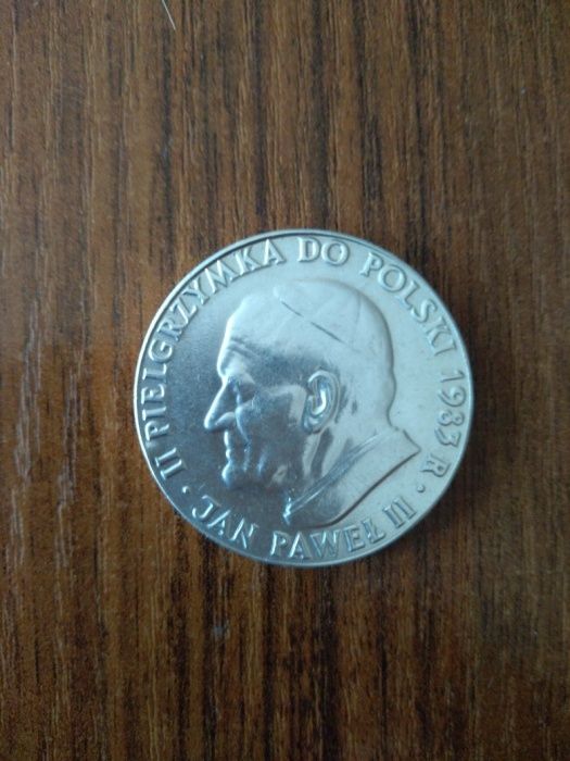 Pamiatka Jan Paweł || Srebro Pielgrzymka do Polski 1983 rok okazja!!