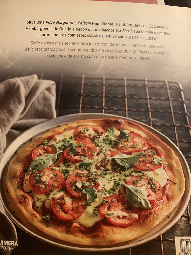 Livro culinária Pizza, Hamburgueres e Nachos
