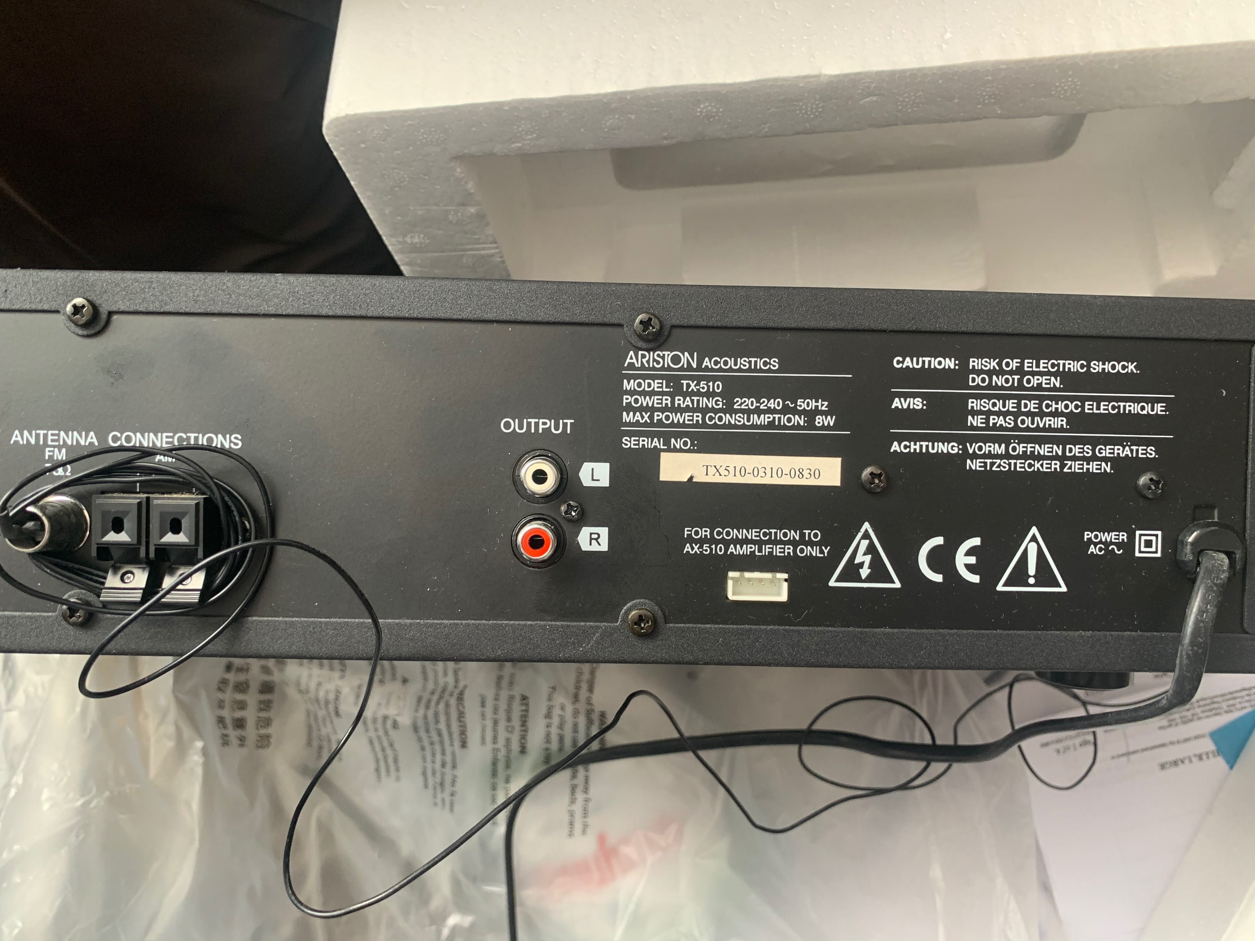 Ariston TX-510 + WX-510 Audio Radio komplet Tuner + Kaseta pudelka