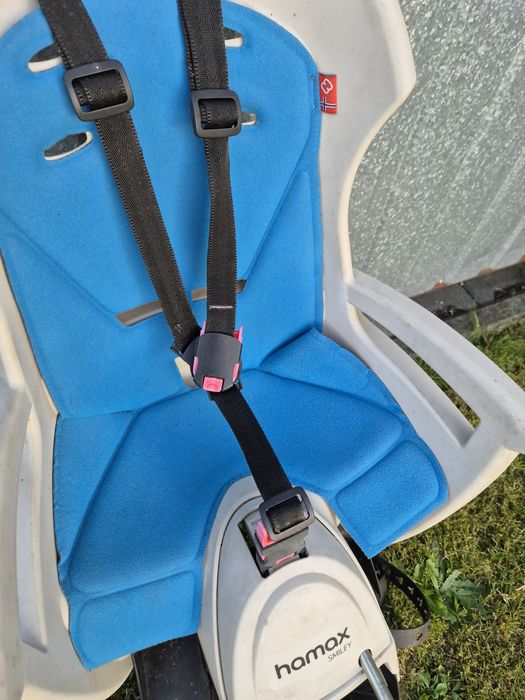 Fotelik rowerowy HAMAX Smiley + kask