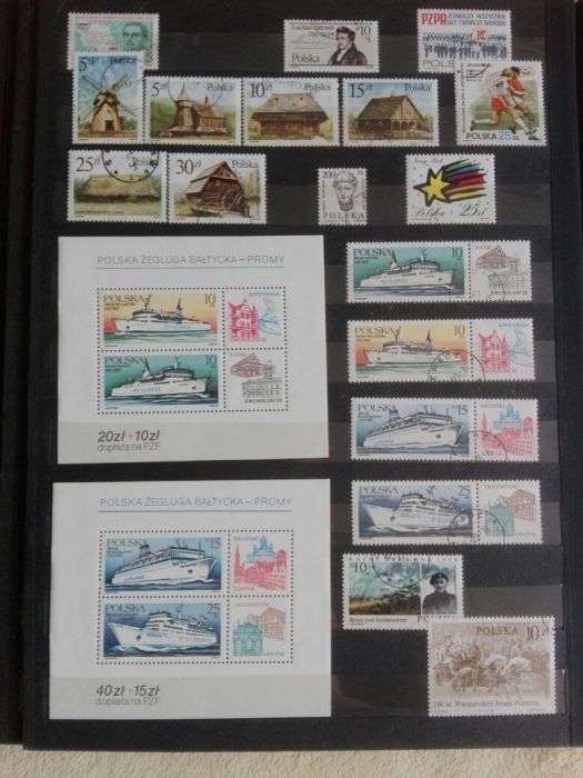 Znaczki pocztowe, kasowane, 1986 rok