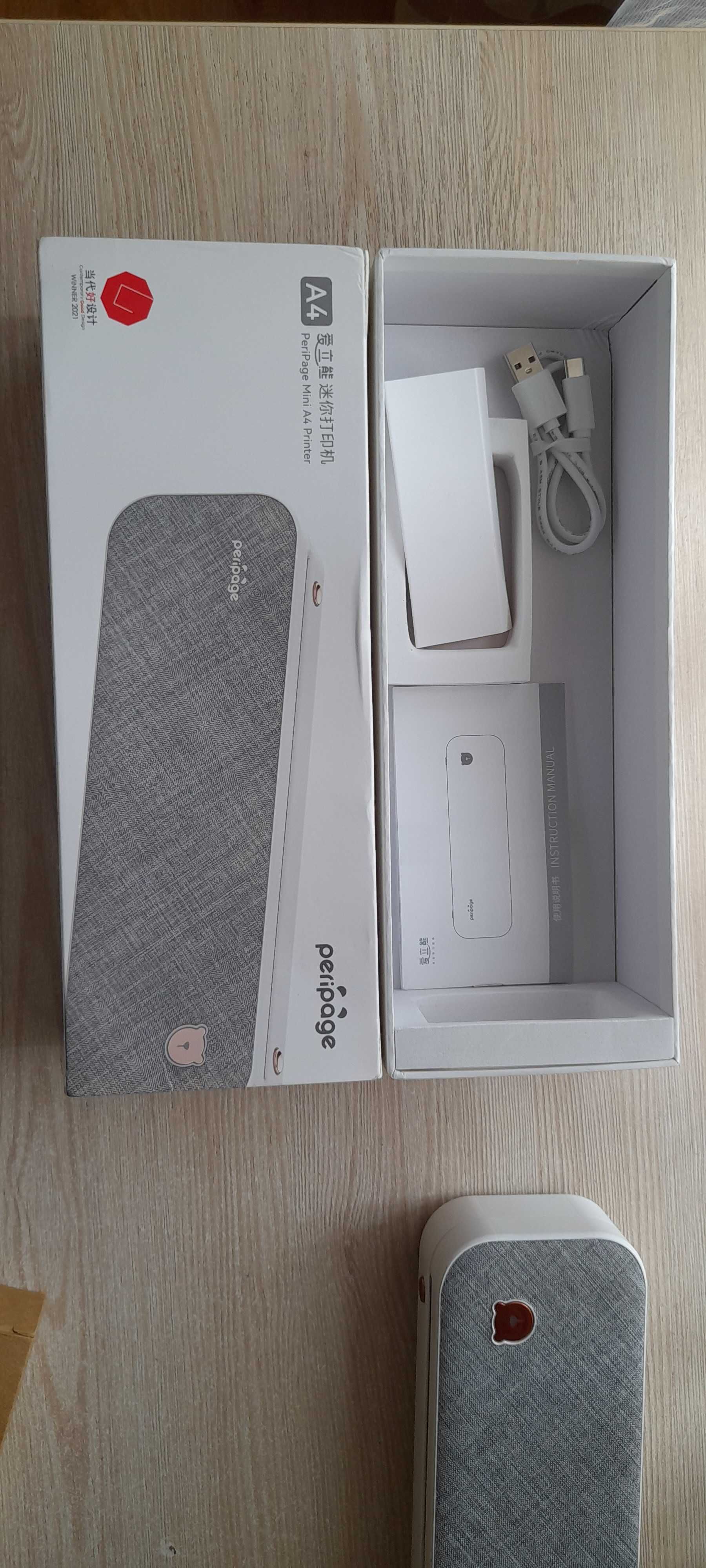 Портативний бездротовий термопринтер  PeriPage Bluetooth 2600mAh .