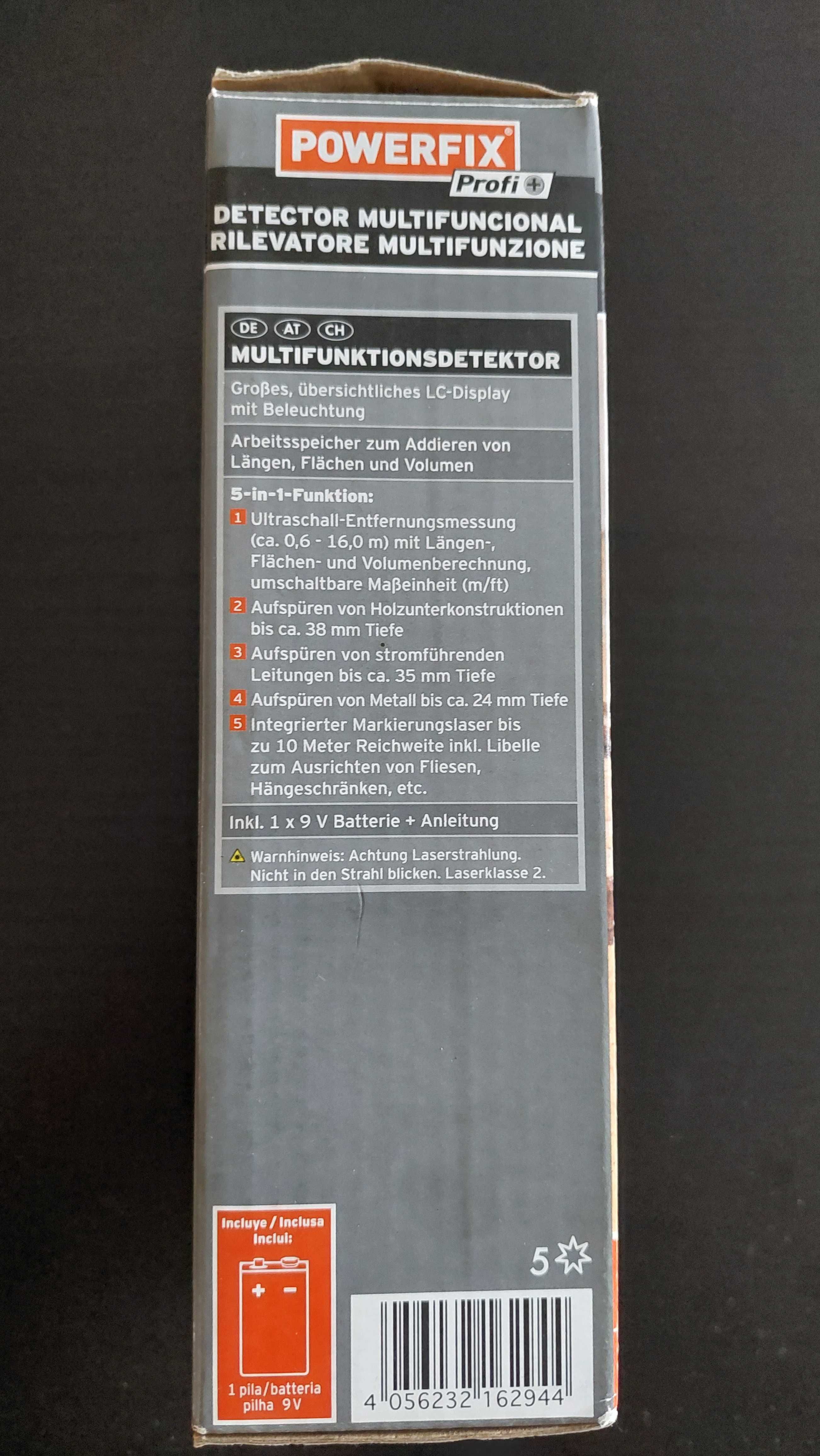 Detetor medidas multifuncional