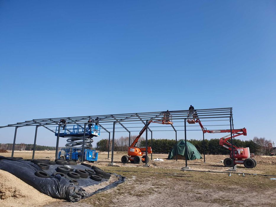 Konstrukcja hali 12x20, Konstrukcja ocynkowana, Hale stalowe, PROMOCJA