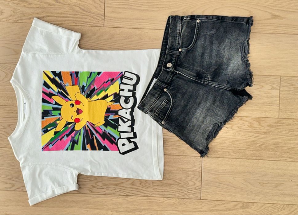 Bluzka t-shirt koszulka Zara Pikachu 140