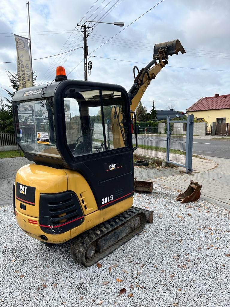 Mini Koparka CAT 301.5 waga 1500kg 3 łyżki TANIO 63960 BRUTTO