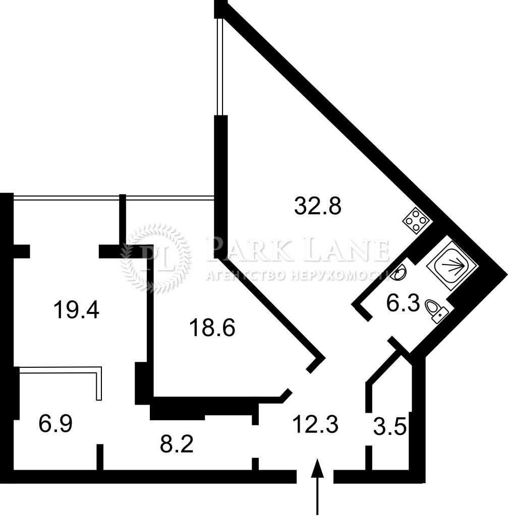 3-к 108м2, Коновальца 44а/ Щорса, Печерск