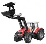 Ciągnik Massey Ferguson 7600 z ładowaczem - zabawka Bruder U03047