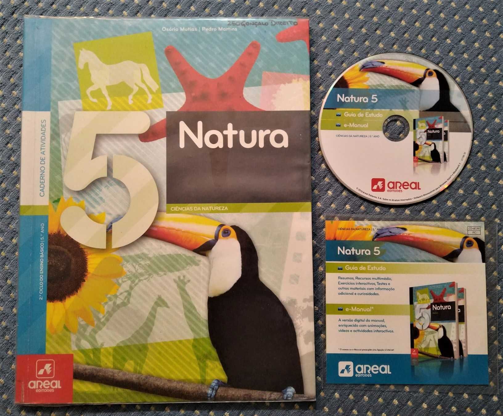 "Natura 5 Ciências da Natureza 5º Ano" Caderno de Atividades + CD-ROM