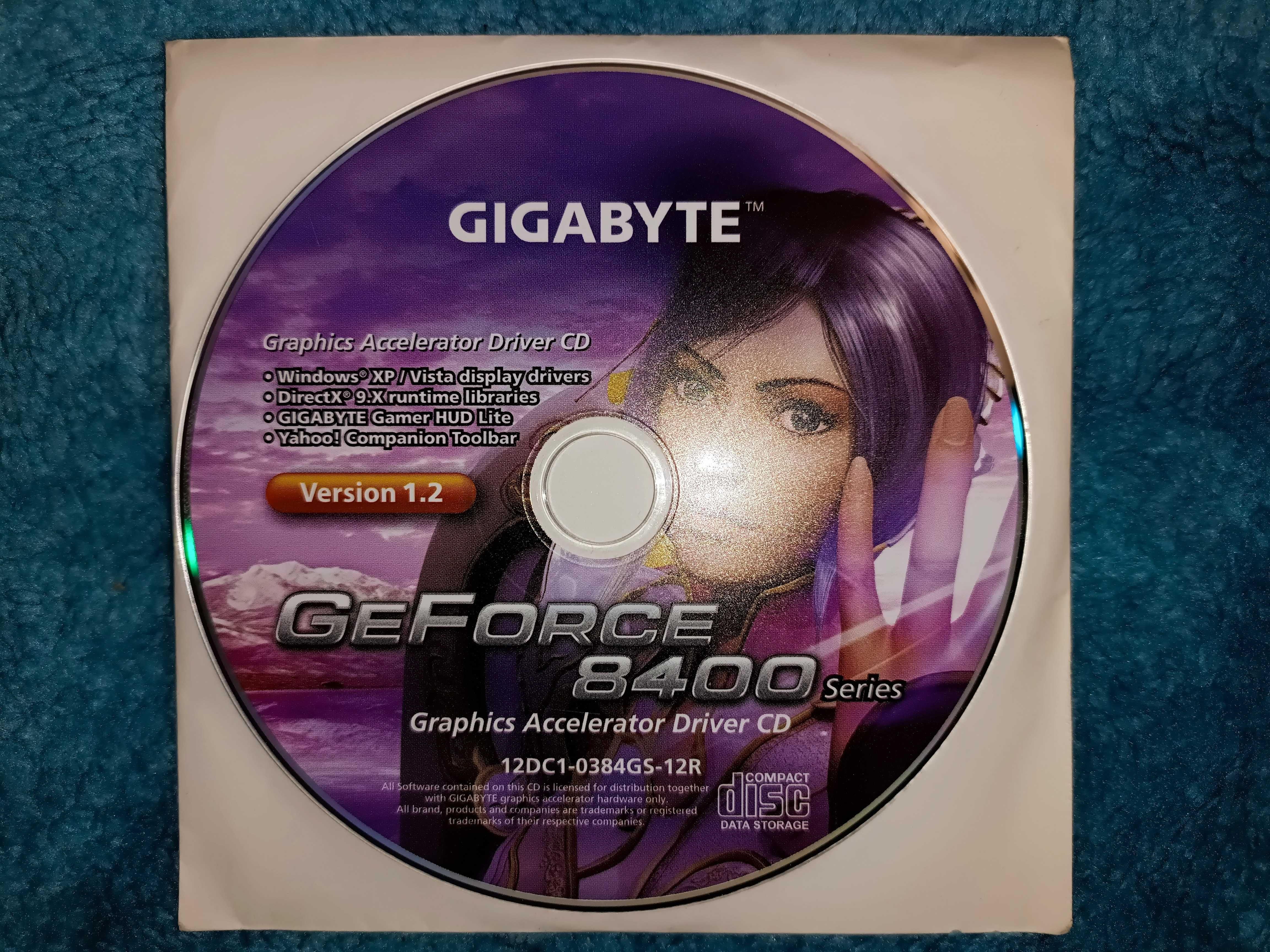 GIGABYTE GeForce 8400 Series – Graphics Accelerator Driver CD
