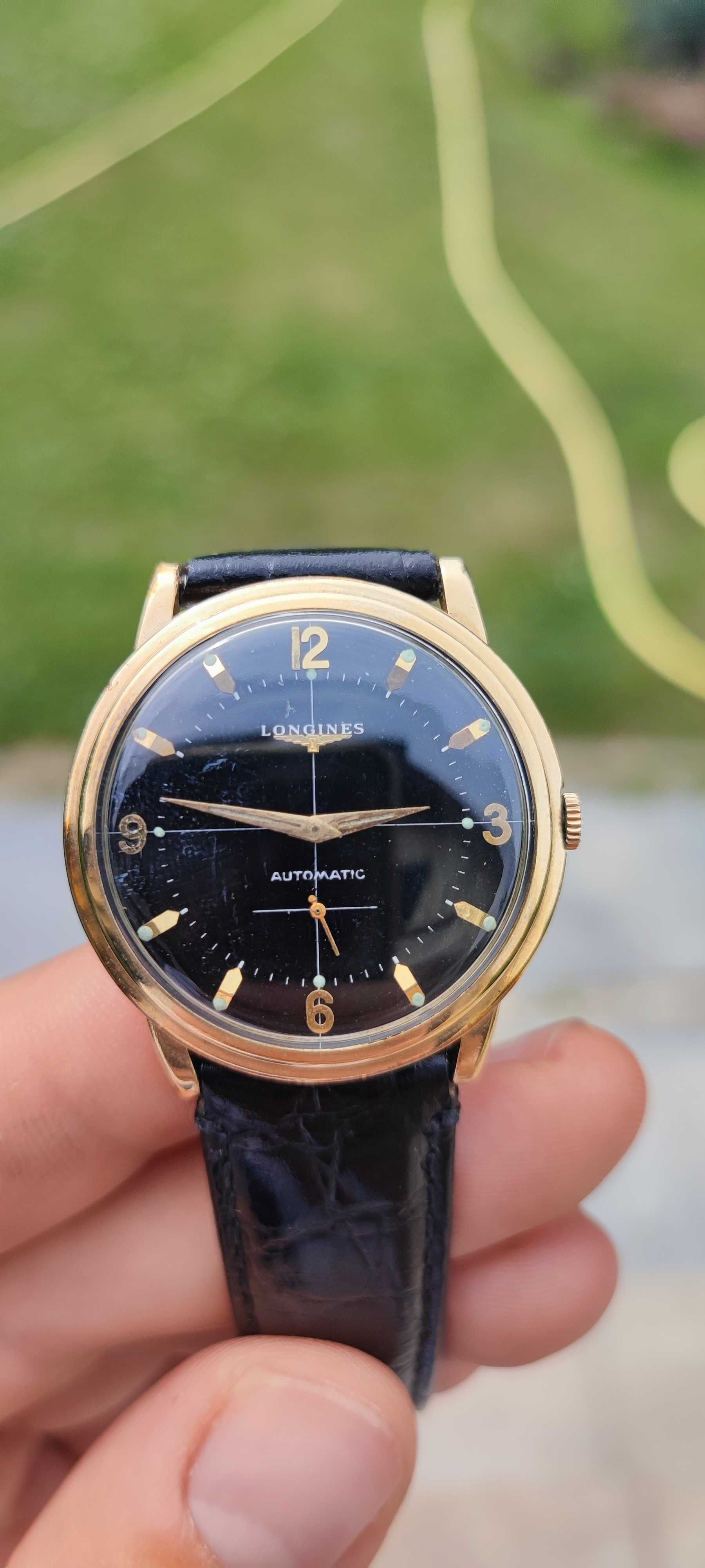 [Obniżka !!!] Zegarek automatyczny vintage Longines 10k gold filled