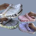 Крокси + джибітси 36,37,38,39,40 / crocs  білі рожеві