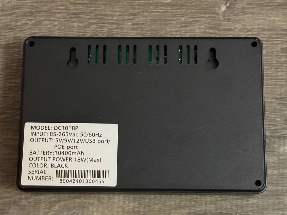 Mini UPS DC UPS ДБЖ УПС 10400Mah 1.5А 18W