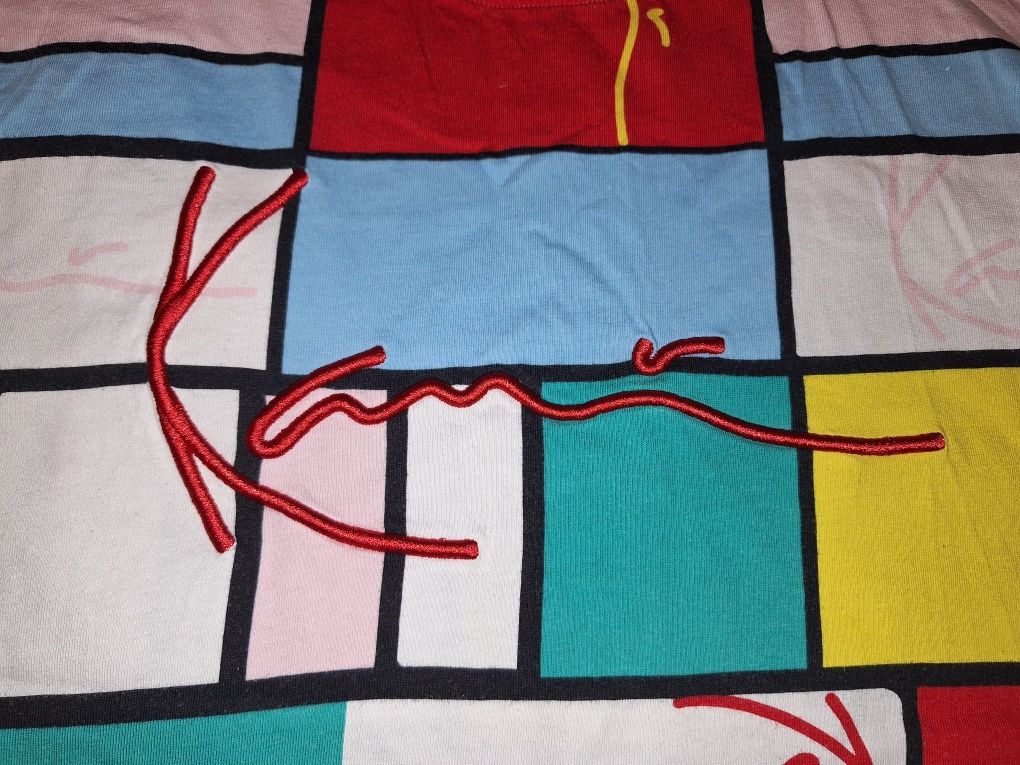 Kolorowy T-shirt Karl Kani rS