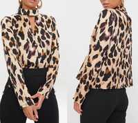 Camisa Nova padrão leopardo